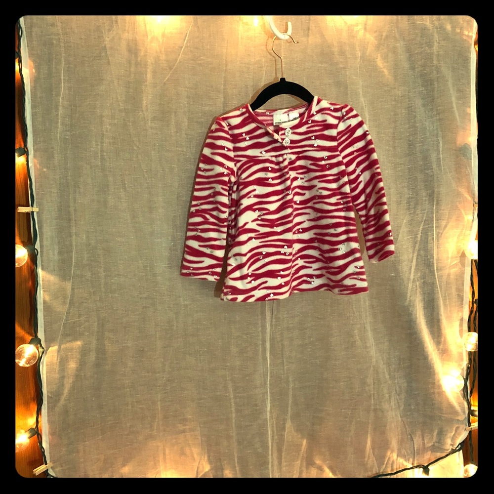 Snuggly Pink Zebra Fleece